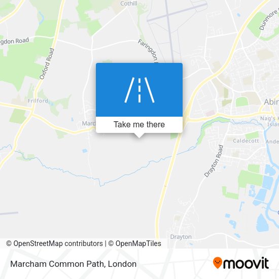 Marcham Common Path map