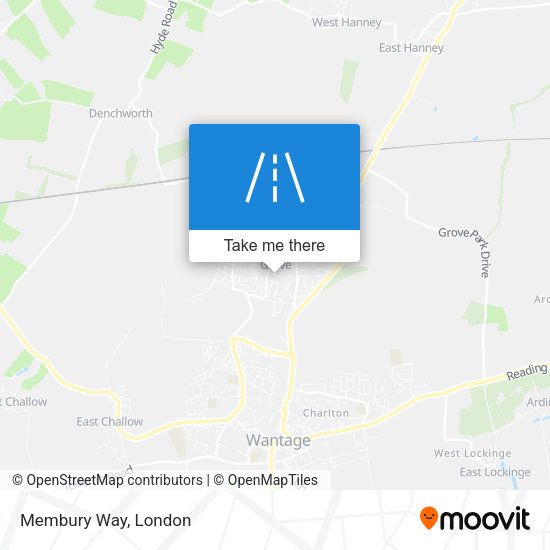 Membury Way map