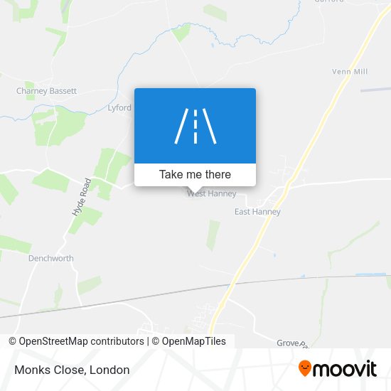 Monks Close map