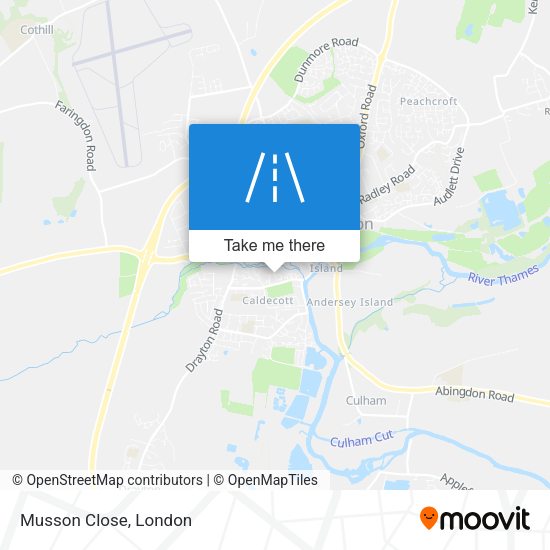 Musson Close map