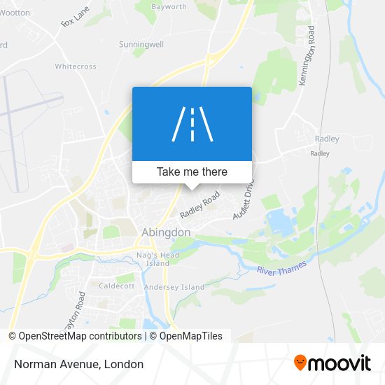 Norman Avenue map