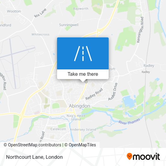 Northcourt Lane map