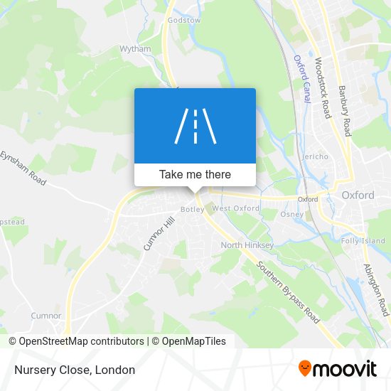 Nursery Close map