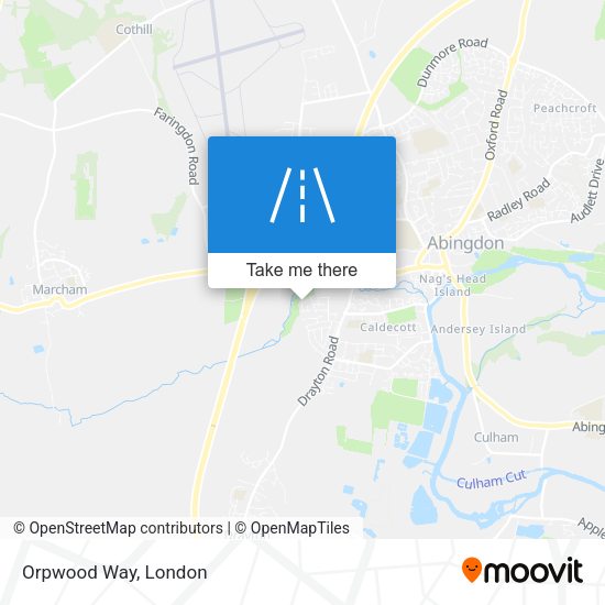 Orpwood Way map