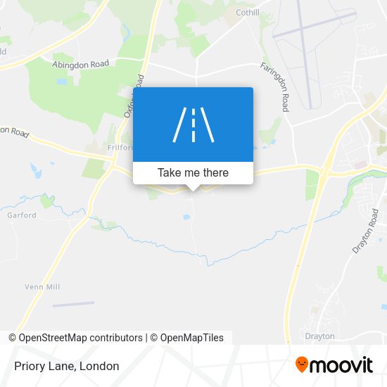 Priory Lane map