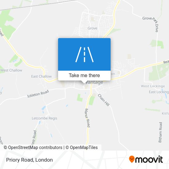 Priory Road map