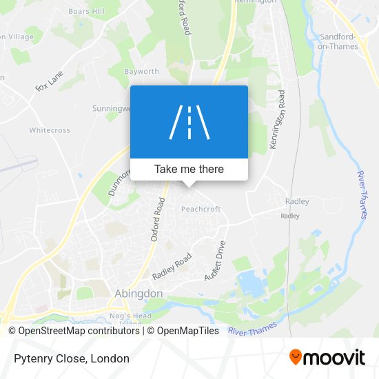 Pytenry Close map