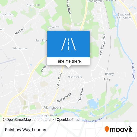 Rainbow Way map