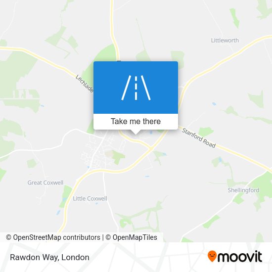 Rawdon Way map