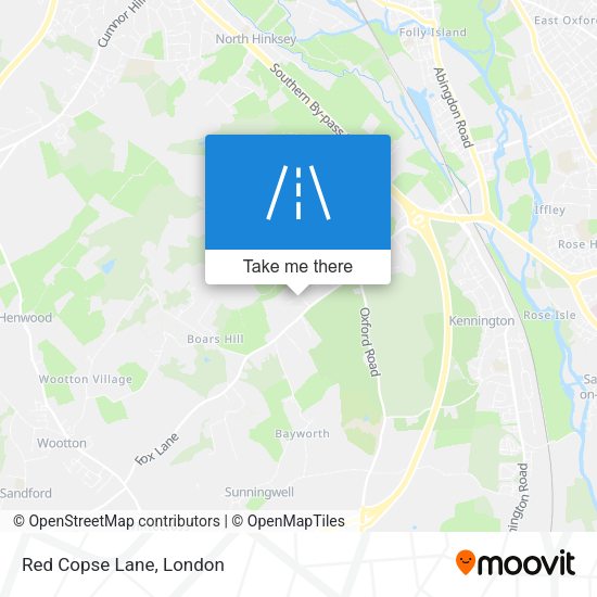 Red Copse Lane map