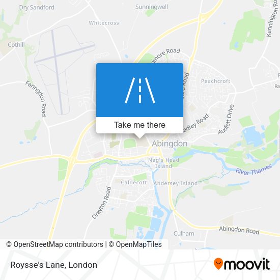 Roysse's Lane map