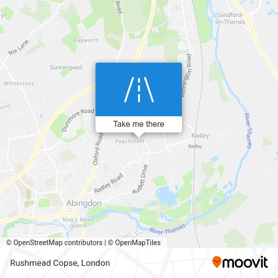 Rushmead Copse map