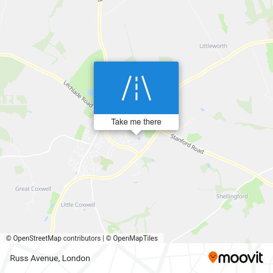 Russ Avenue map