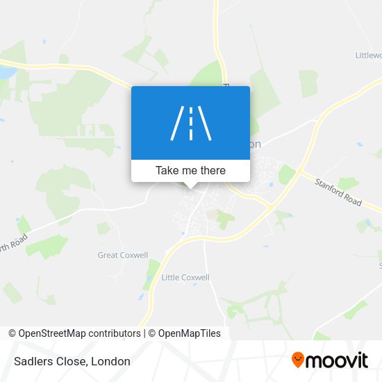 Sadlers Close map