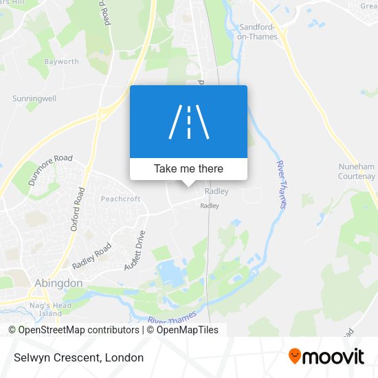 Selwyn Crescent map
