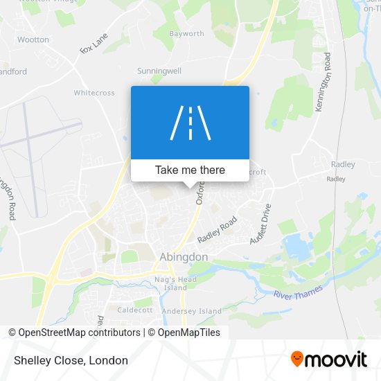 Shelley Close map