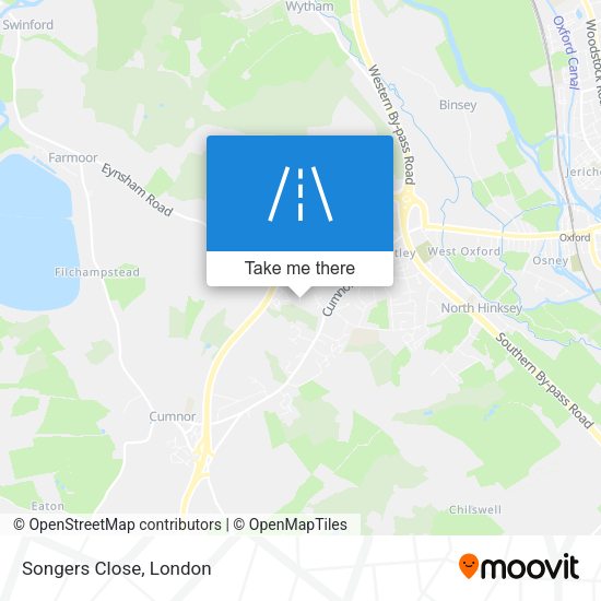 Songers Close map