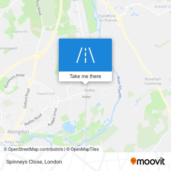 Spinneys Close map