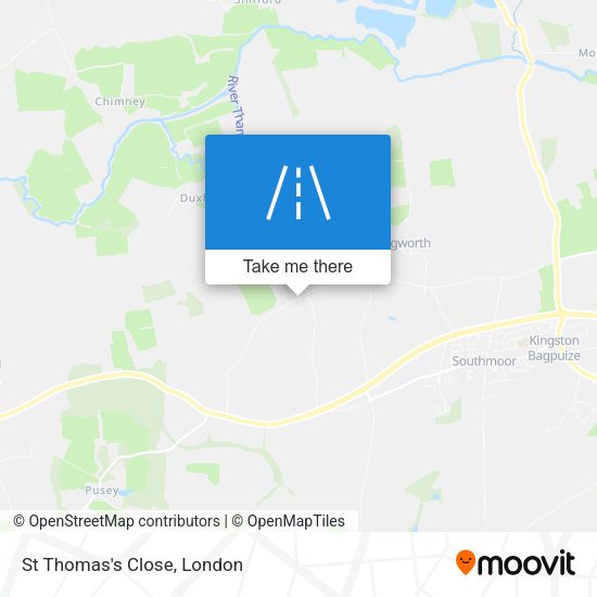 St Thomas's Close map