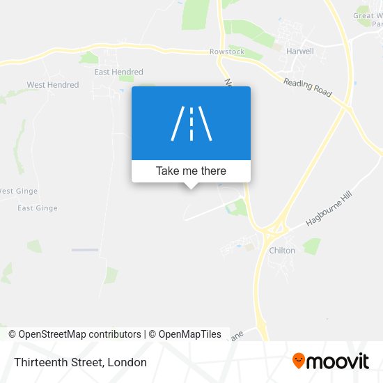 Thirteenth Street map