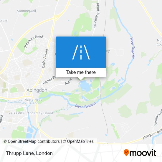 Thrupp Lane map