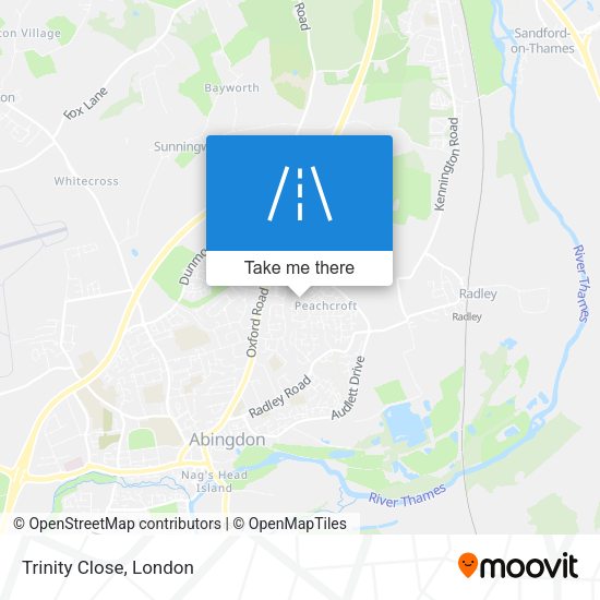 Trinity Close map