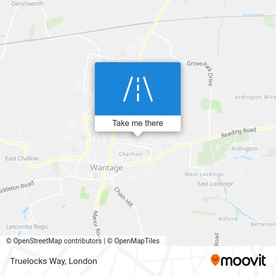 Truelocks Way map