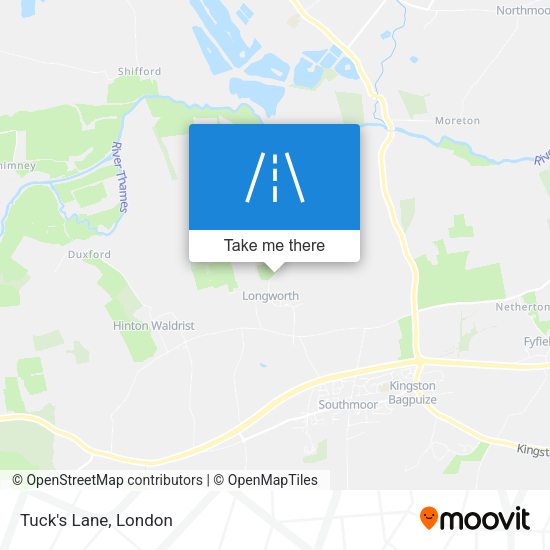 Tuck's Lane map