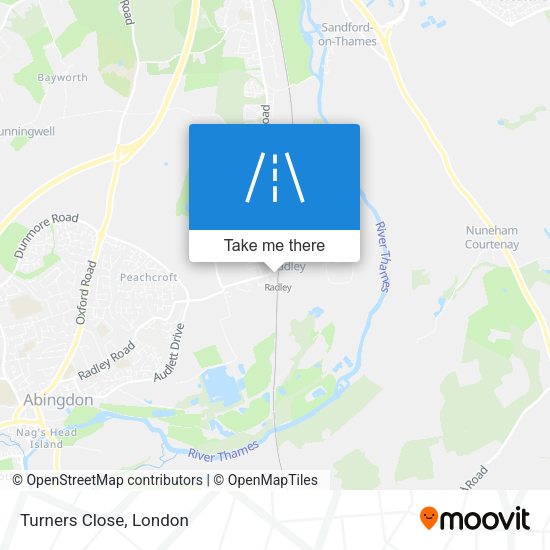 Turners Close map