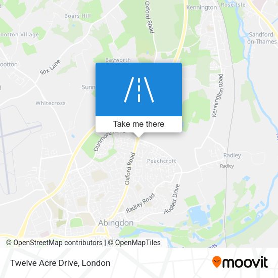 Twelve Acre Drive map