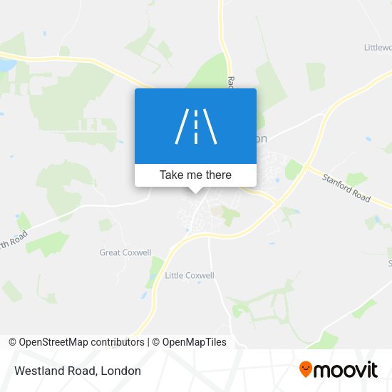Westland Road map