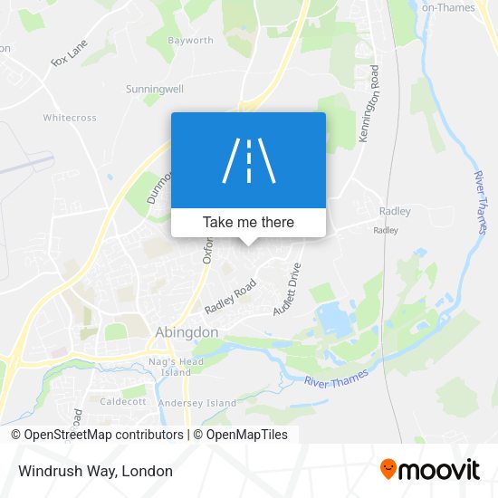 Windrush Way map