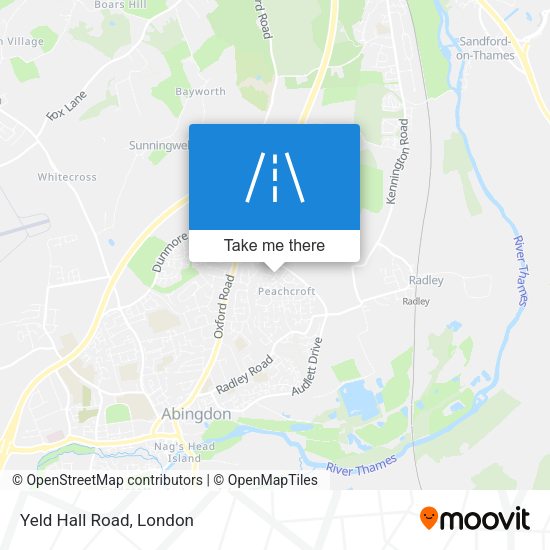 Yeld Hall Road map