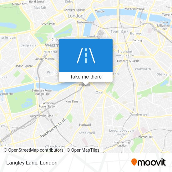 Langley Lane map