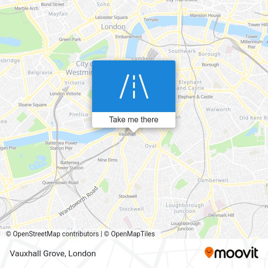 Vauxhall Grove map