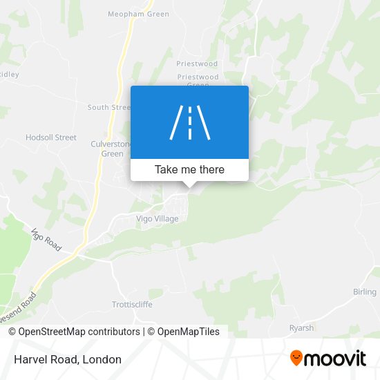Harvel Road map