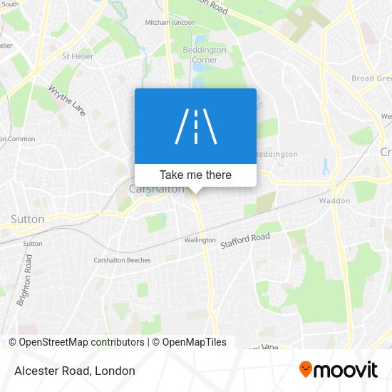 Alcester Road map