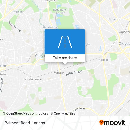 Belmont Road map