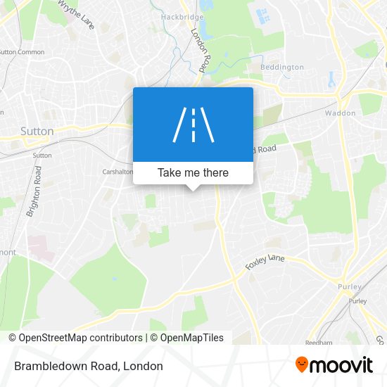 Brambledown Road map