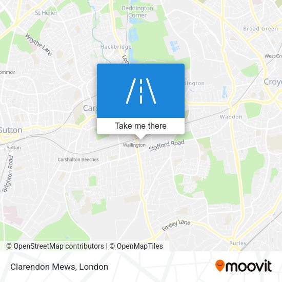 Clarendon Mews map