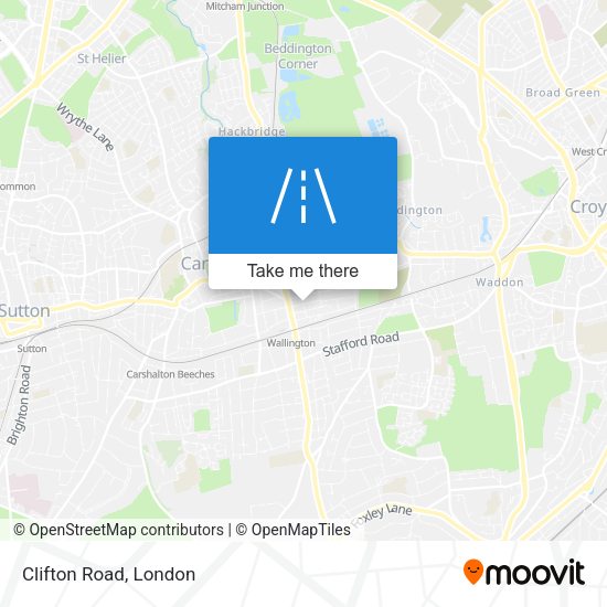 Clifton Road map