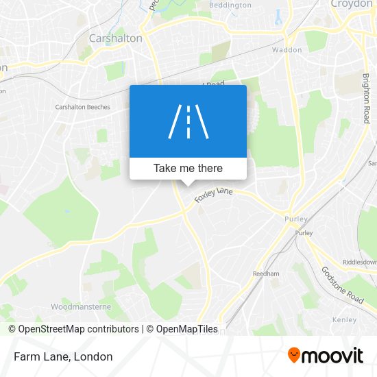 Farm Lane map