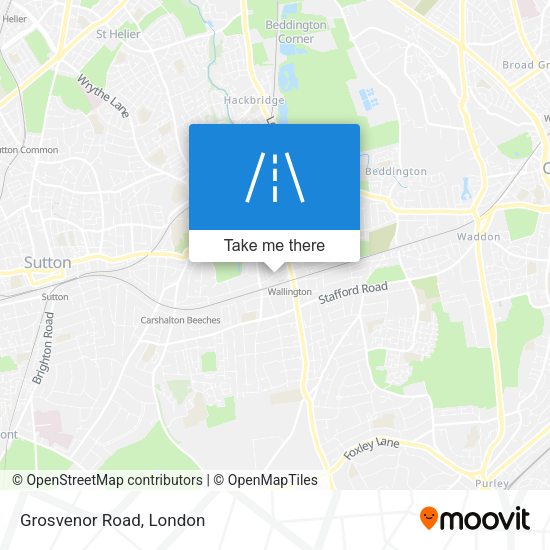 Grosvenor Road map