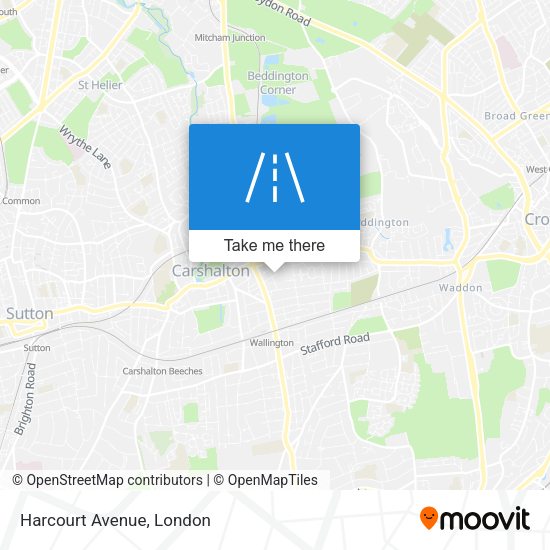 Harcourt Avenue map