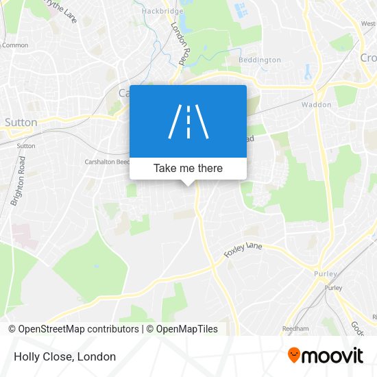 Holly Close map