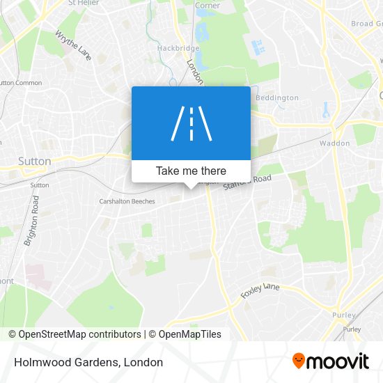 Holmwood Gardens map