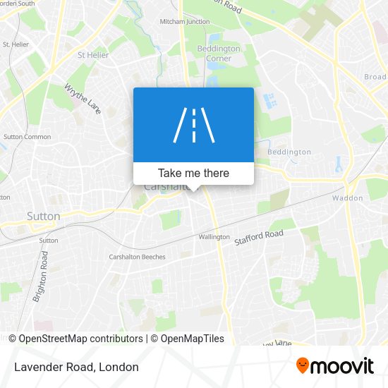 Lavender Road map