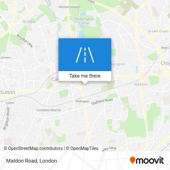 Maldon Road map