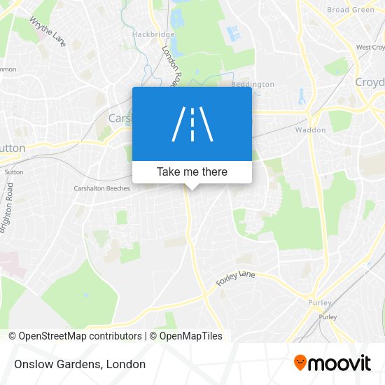 Onslow Gardens map