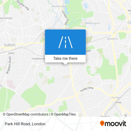 Park Hill Road map